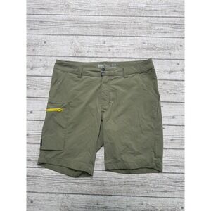 Helly Hansen Cargo Shorts Men's Medium Olive Green Regular Fit Hiking Outdoor